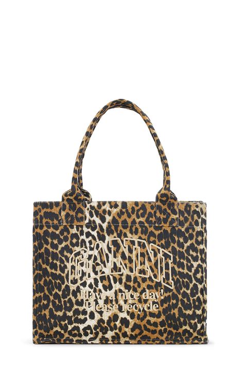 ganni leopard bag dupe|ganni leopard print tote bag.